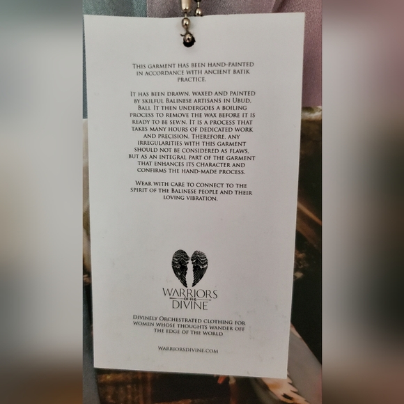 Warriors of the Divine 100% Silk Mermaid Dreams Dress Luxe size M - Picture 7 of 8